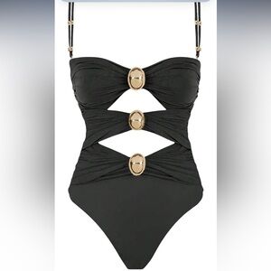 Elegant Black One-Piece Swimsuit